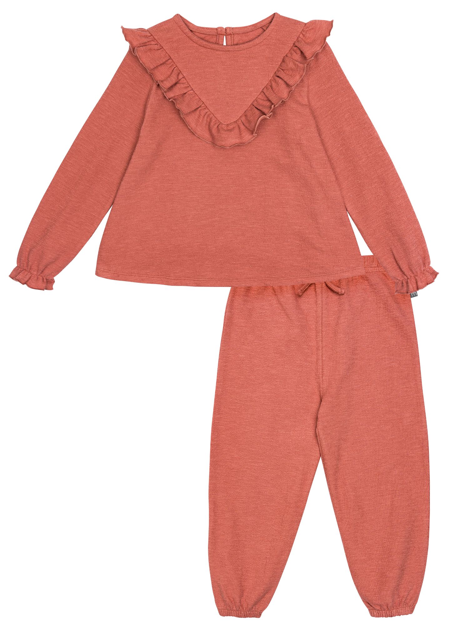 Modern Moments by Gerber Toddler Girl V-Neck Ruffle Top and Pant Set, 2-Piece, Sizes 12 Months - 5T